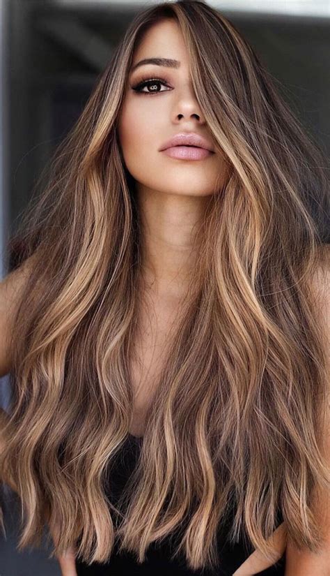 blonde highlights on natural brown hair